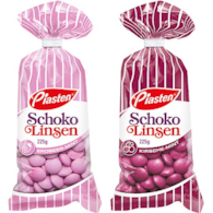 Piasten Schoko Linsen Erdbeer / Kirsche Draże 225g