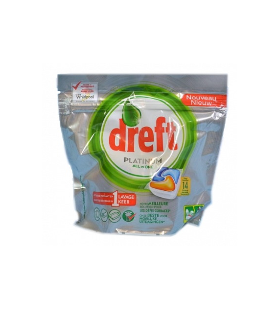 Dreft Platinum All in One Orange Tabs 14szt 209g