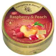 C&H Raspberry & Peach Drops 175g