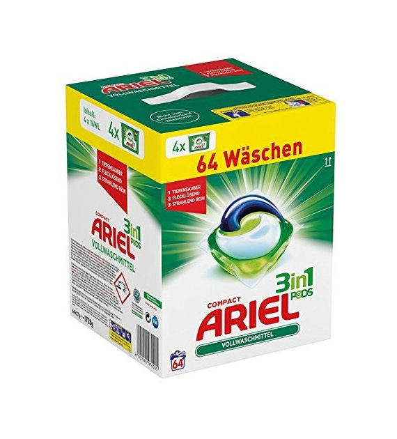 Ariel 3in1 Pods Universal Caps 64p 1,7kg