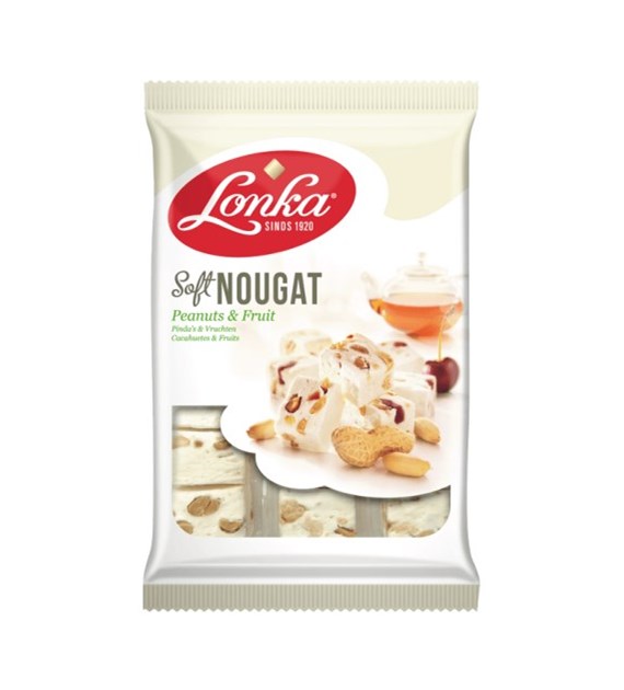 Lonka Soft Nougat Peanuts & Fruit 180g
