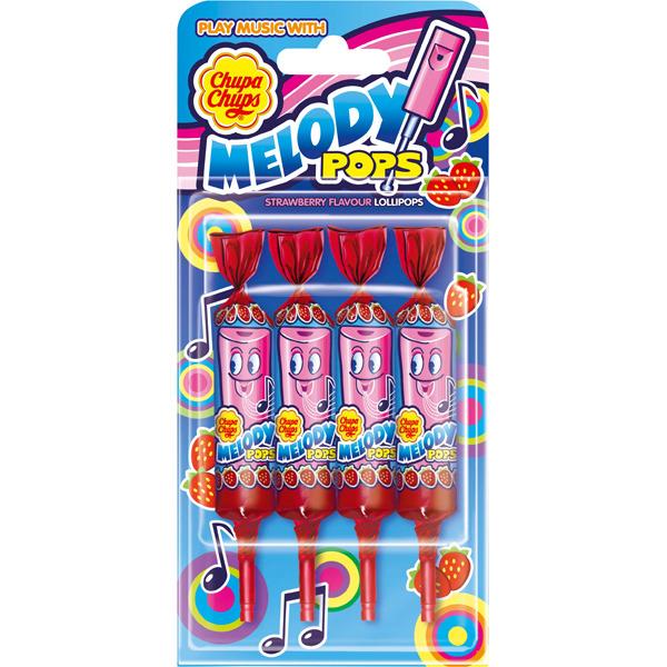 Chupa Chups Melody Pops Strawberry 4x15g