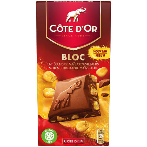 Cote D'Or Bloc Melk Met Krokante Czekolada 180g
