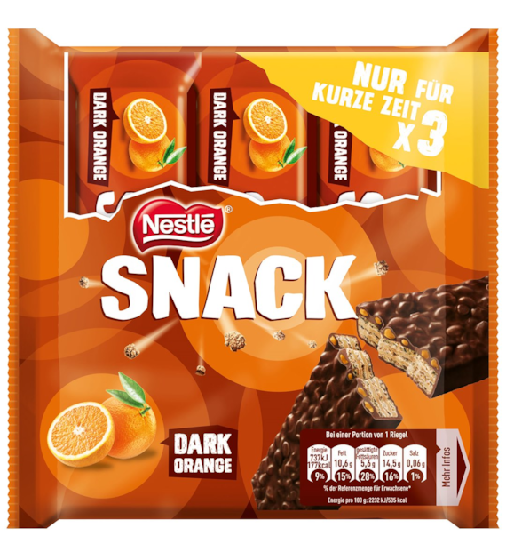 Nestle Snack Dark Orange Batony 3szt 99g
