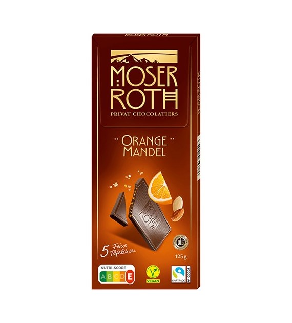 Moser Roth Orange Mandel Czekolada 125g