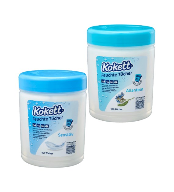 Kokett Sensitiv / Allantoin Chusteczki 150szt