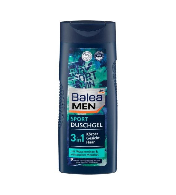 Balea Men Sport 3in1 Gel Szampon 300ml