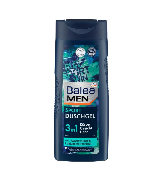 Balea Men Sport 3in1 Gel Szampon 300ml