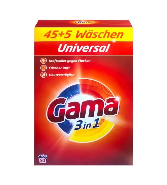 Gama 3in1 Universal Proszek 45+5p 3kg