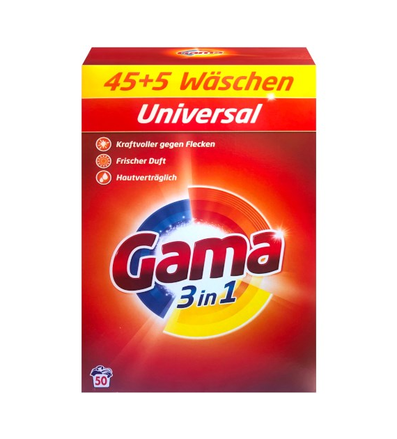 Gama 3in1 Universal Proszek 45+5p 3kg