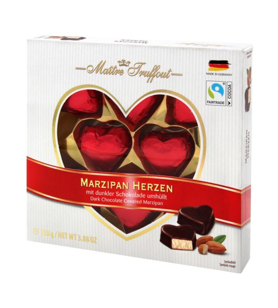 Maitre Marzipan Herzen 110g