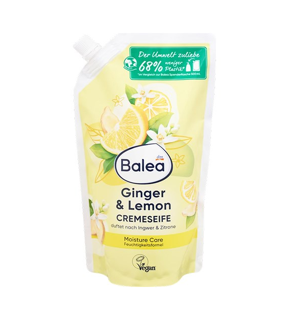 Balea Cremeseife Ginger & Lemon Mydło Zapas 500ml