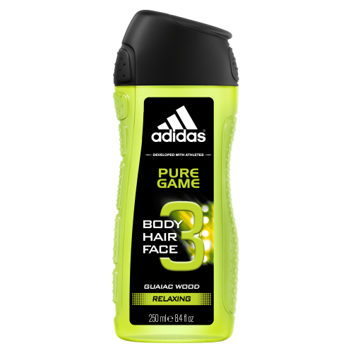 Adidas Pure Game 3 Body Hair Face Gel 250ml