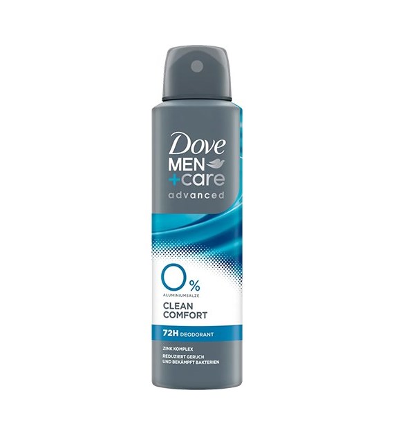 Dove Men+Care 0% Clean Comfort Zink Deo 150ml