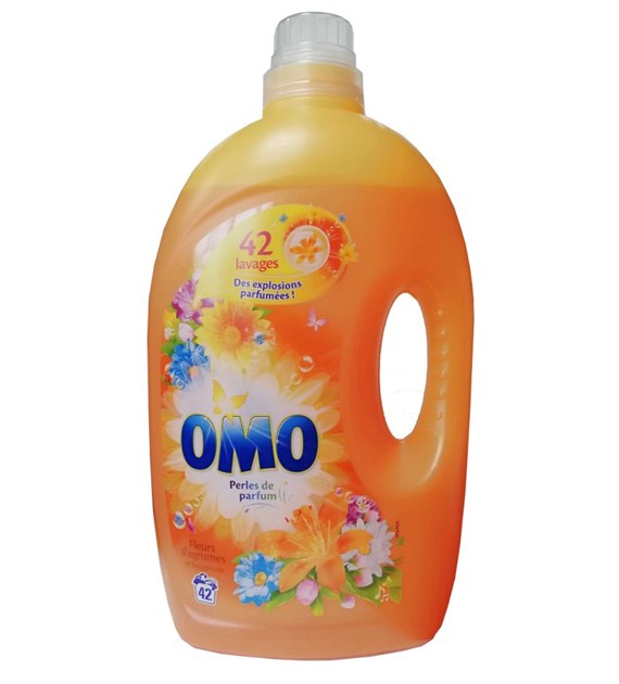 OMO Perles Parfum D'agrumes Bergamote 42p 2,9L