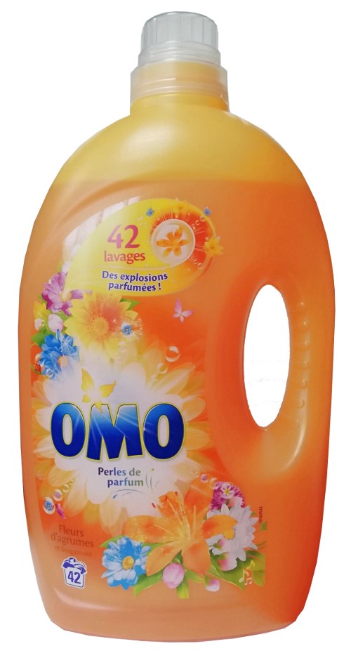 OMO Perles Parfum d'Agrumes Bergamote 42p 2,9L