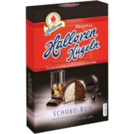 Halloren Kugeln Schoko Rum 12szt 125g