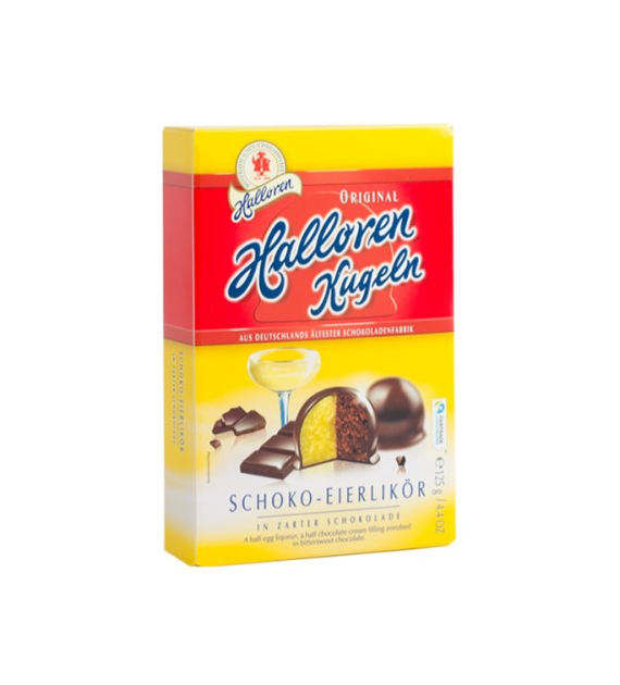 Halloren Kugeln Schoko-Eierlikor 12szt 125g