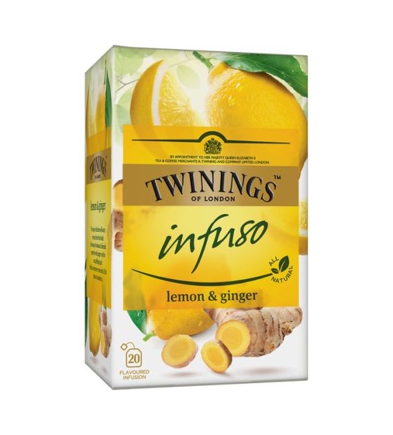 Twinings Infuso Lemon Ginger Herbata 20szt 30g