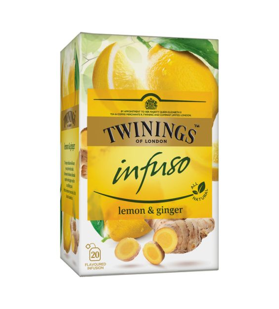 Twinings Infuso Lemon Ginger Herbata 20szt 30g