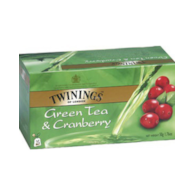 Twinings Green Tea Cranberry Herbata 25szt 40g