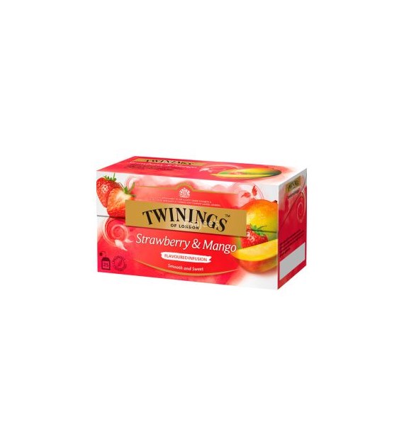 Twinings Strawberry Mango Herbata 25szt 50g