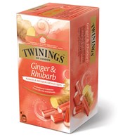 Twinings Ginger Rhubarb Herbata 25szt 50g