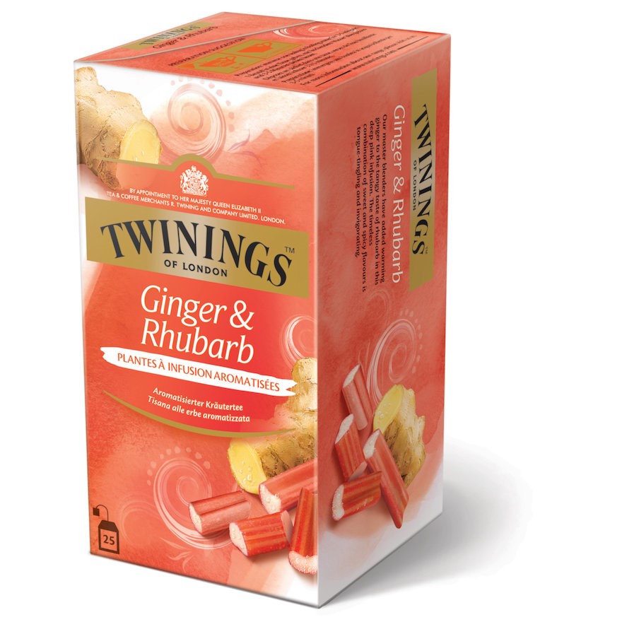 Twinings Ginger Rhubarb Herbata 25szt 50g