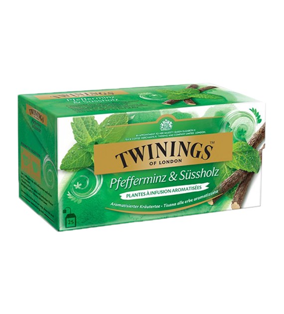 Twinings Pfefferminz Sussholz Herbata 25szt 50g