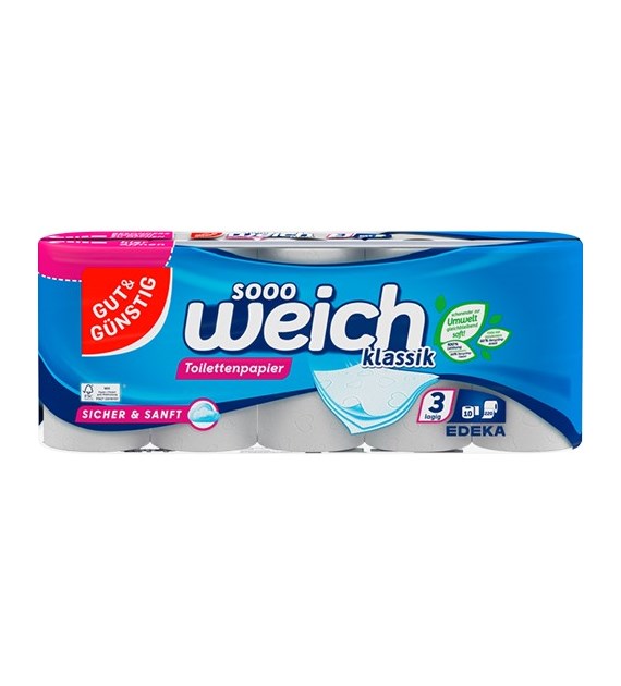 G&G Sooo Weich Klassik 3Lag Papier Toaletowy 10szt