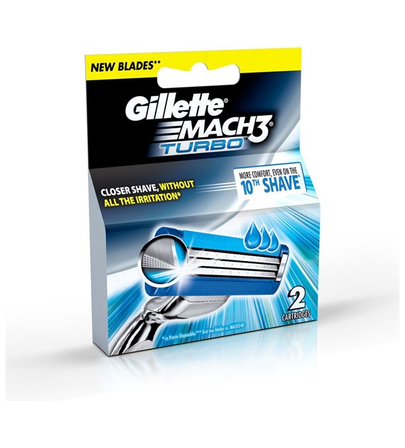 Gillette Mach3 Turbo Ostrza 2szt