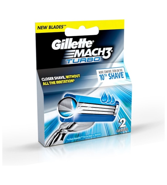 Gillette Mach3 Turbo Ostrza 2szt
