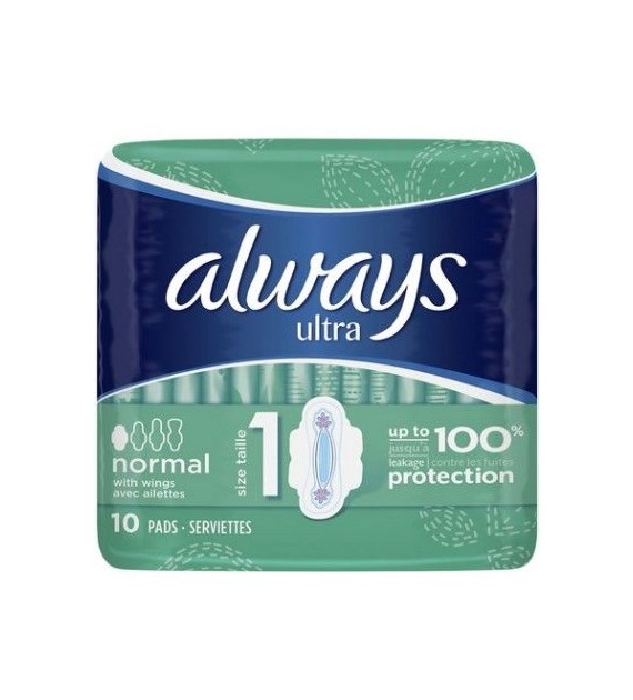 Always Ultra Normal Taille Serviett Podpaski 10szt