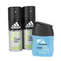 Adidas Cool&Dry Deo 2x150ml + Revitalisi Gel 100ml