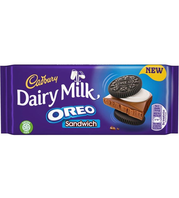 Cadbury Dairy Milk Oreo Sandwich Czekolada 92g