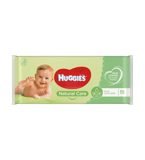 Huggies Natural Care Chusteczki Nawilżone 56szt