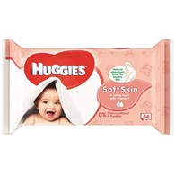 Huggies Soft Skin Chusteczki Nawilżone 56szt