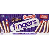 Cadbury Fingers Snowy Milk & White Chocolate 115g