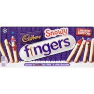 Cadbury Fingers Snowy Milk & White Chocolate 115g