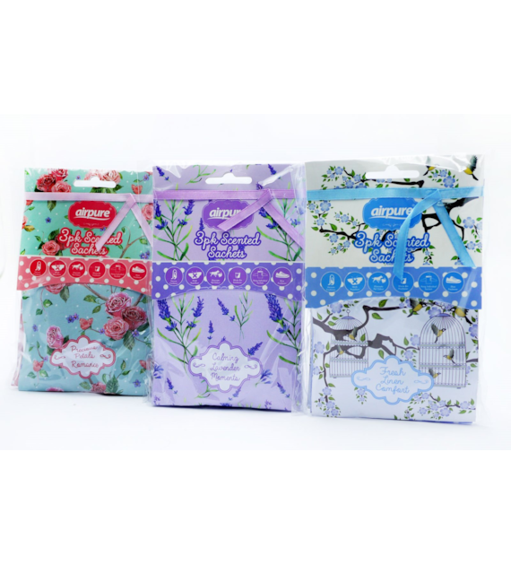 Airpure Vintage Collection Saszetki Zapacho 3x15g