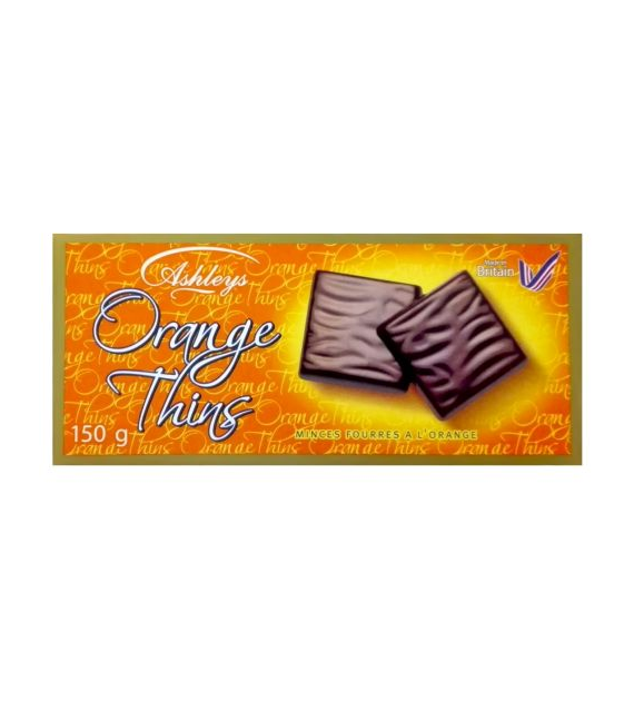 Ashleys Orange Thins 150g