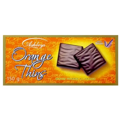 Ashleys Orange Thins 150g