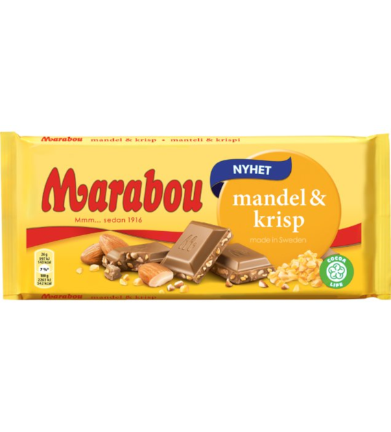 Marabou Mandel Krisp Czekolada 185g