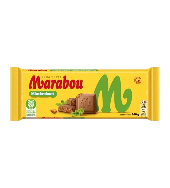 Marabou Mintkrokant Czekolada 160g