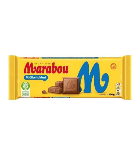 Marabou Mjolkchoklad Czekolada 160g