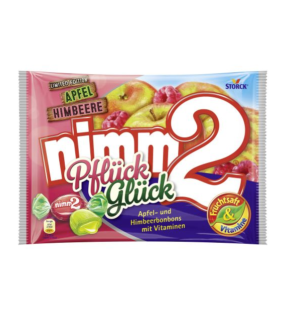 Nimm2 Pfluck Gluck Apfel Himber Cukierki 300g