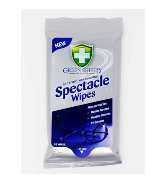 Green Shield Spectacle Wipes Okulary 20szt