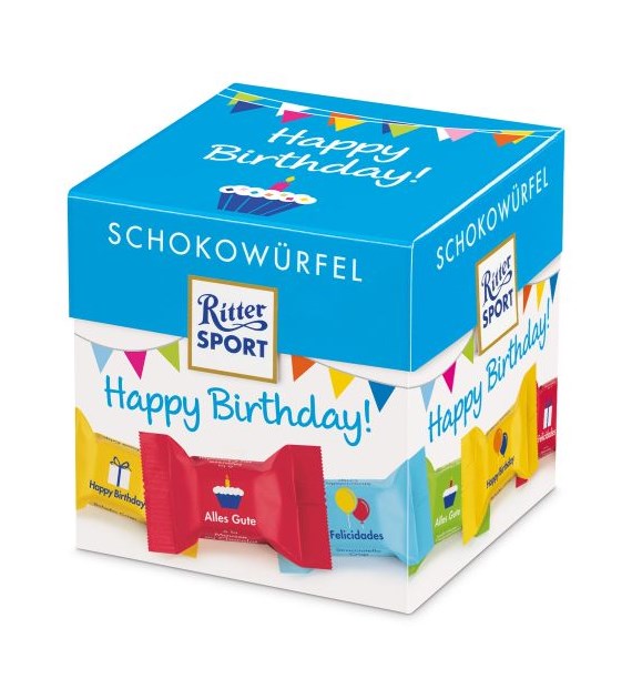 Ritter Sport Schokowurfel HappyBirthday 22szt 176g