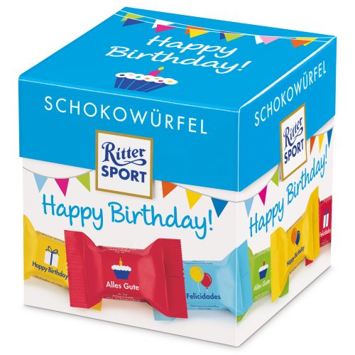 Ritter Sport Schokowurfel HappyBirthday 22szt 176g