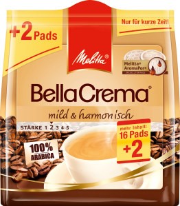 Melitta Bella Crema Mild Harmonisch Pads 18szt120g